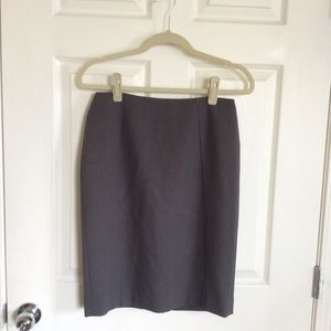 Slate Gray Business Skirt